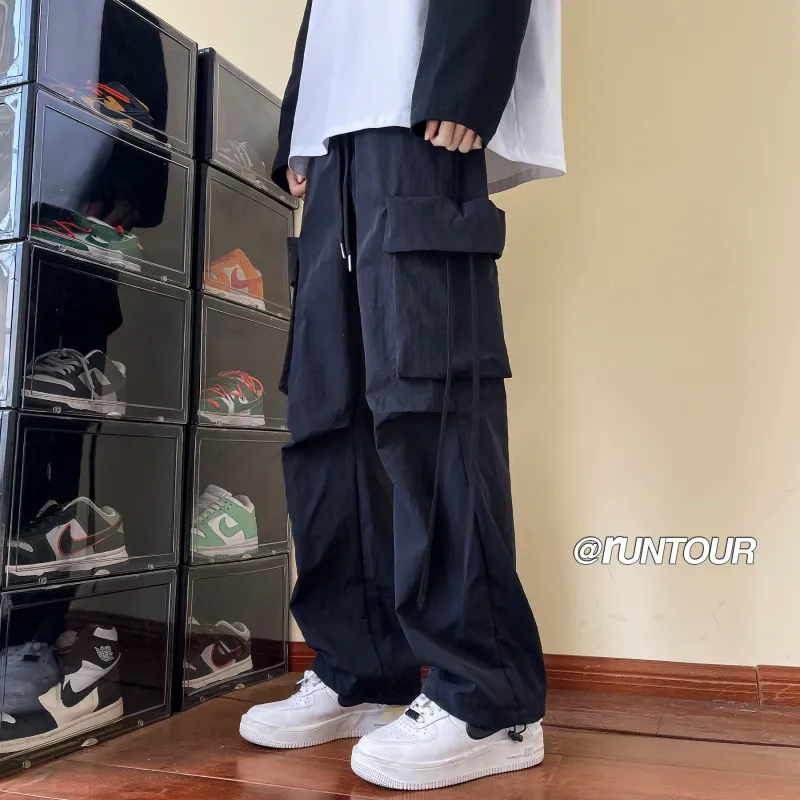 M MAICCO Casual Pants Unisex Black-4