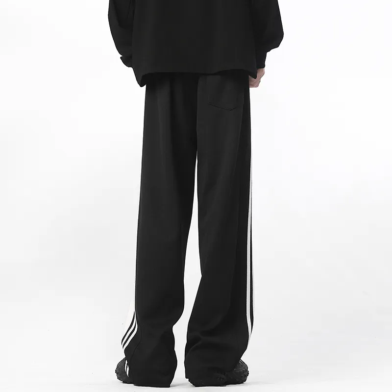 SZSX Casual Pants Unisex Black White-2