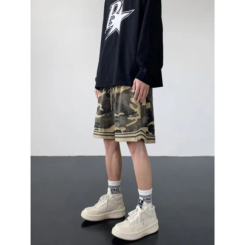 SZSX Casual Shorts Unisex Green-3