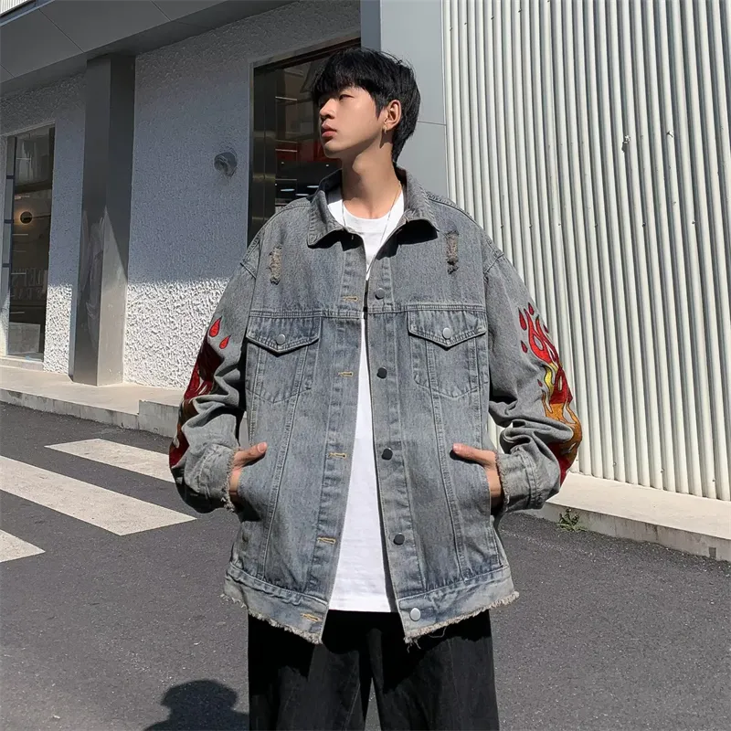 TESTUNG Denim Jacket Unisex Blue-6