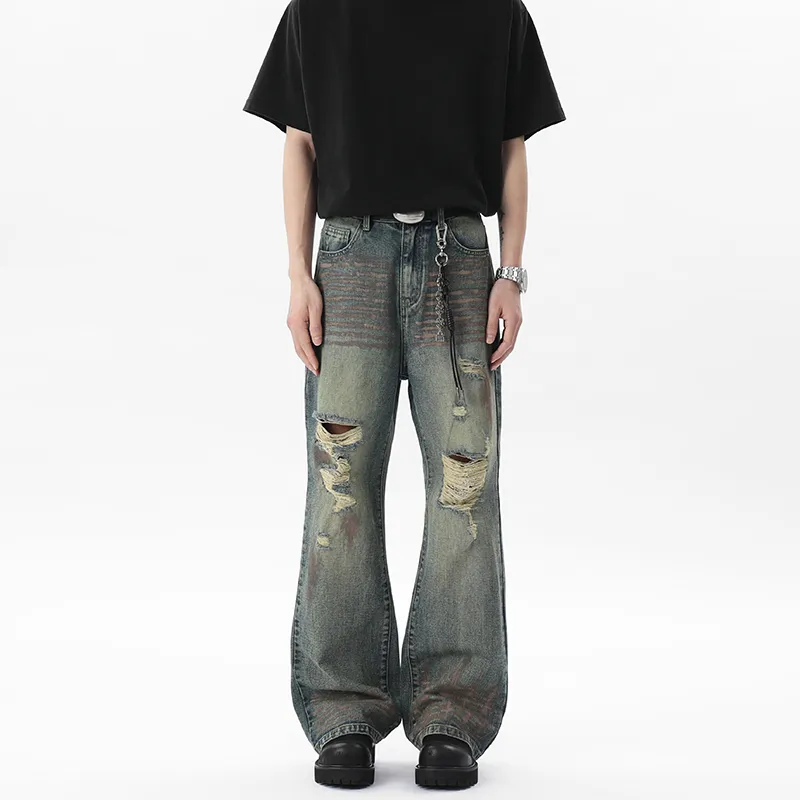 SZSX Cargo Pants Unisex Vintage Blue-2