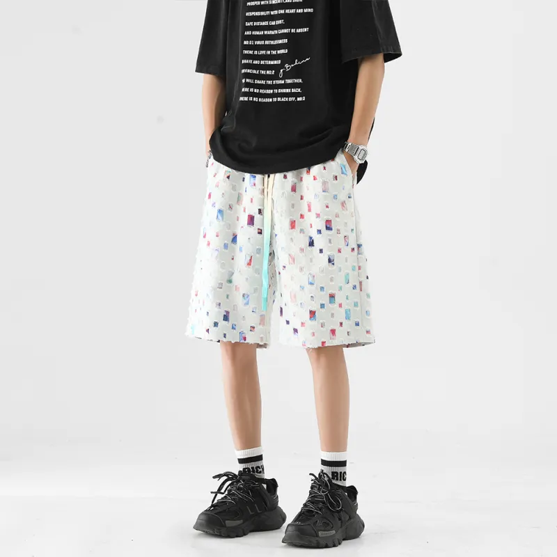 PAINT STAIN Casual Shorts Unisex-2