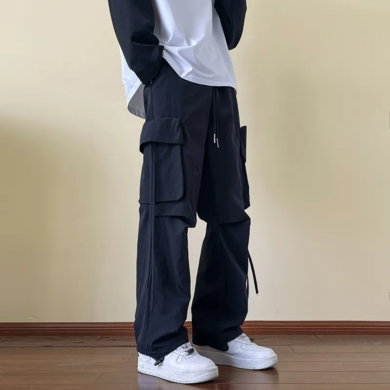 M MAICCO Casual Pants Unisex Black-3