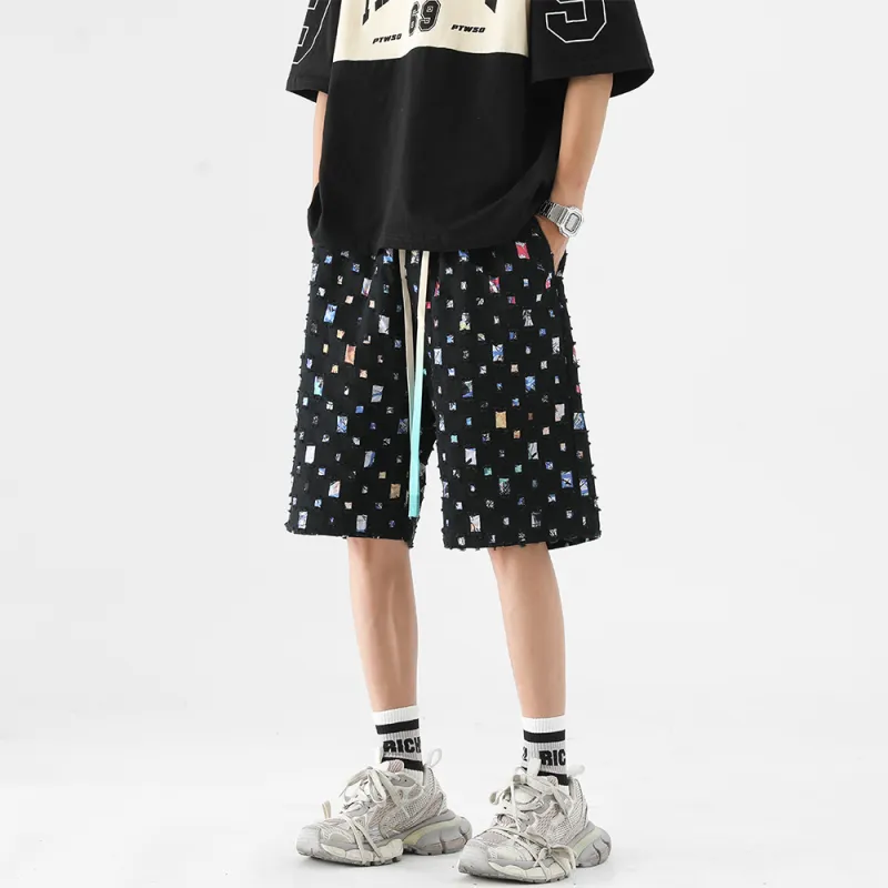 PAINT STAIN Casual Shorts Unisex-9