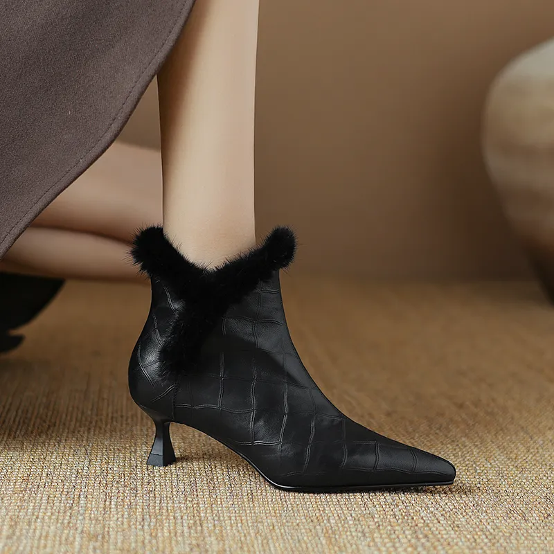 Hankermeet Ankle Boots 5CM Women's-4