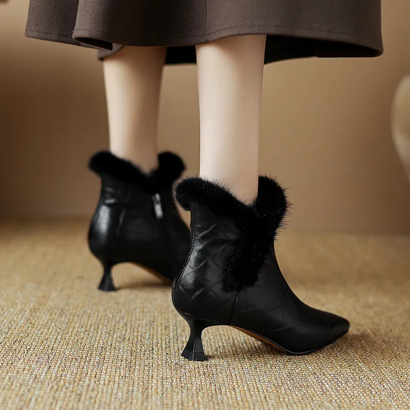 Hankermeet Ankle Boots 5CM Women's-3