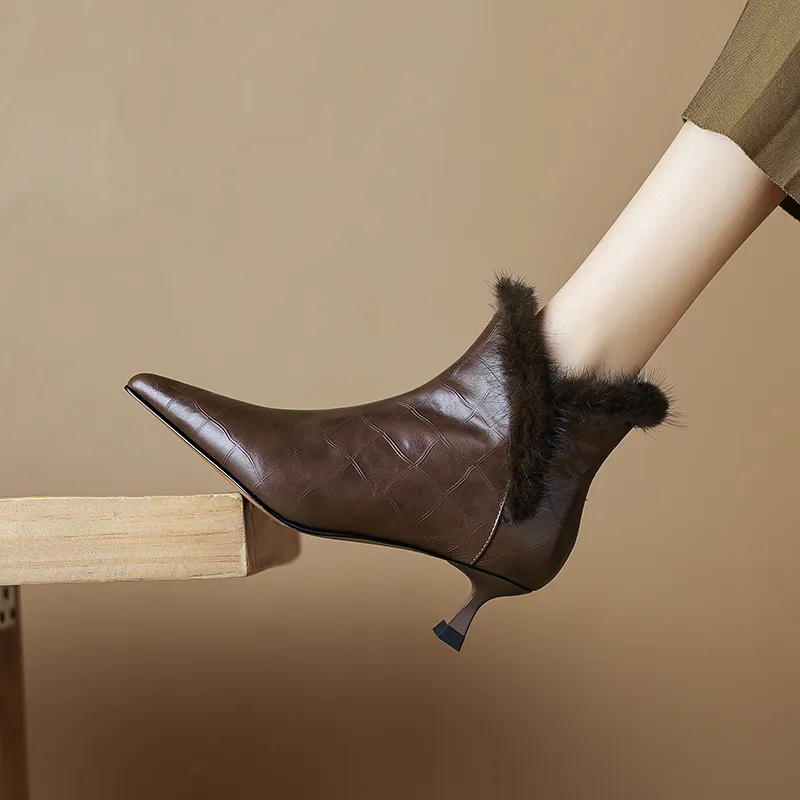 Hankermeet Ankle Boots 5CM Women's-6