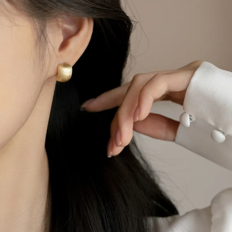 Rhymes Gold Plated Copper Clip On Earrings Women's-2