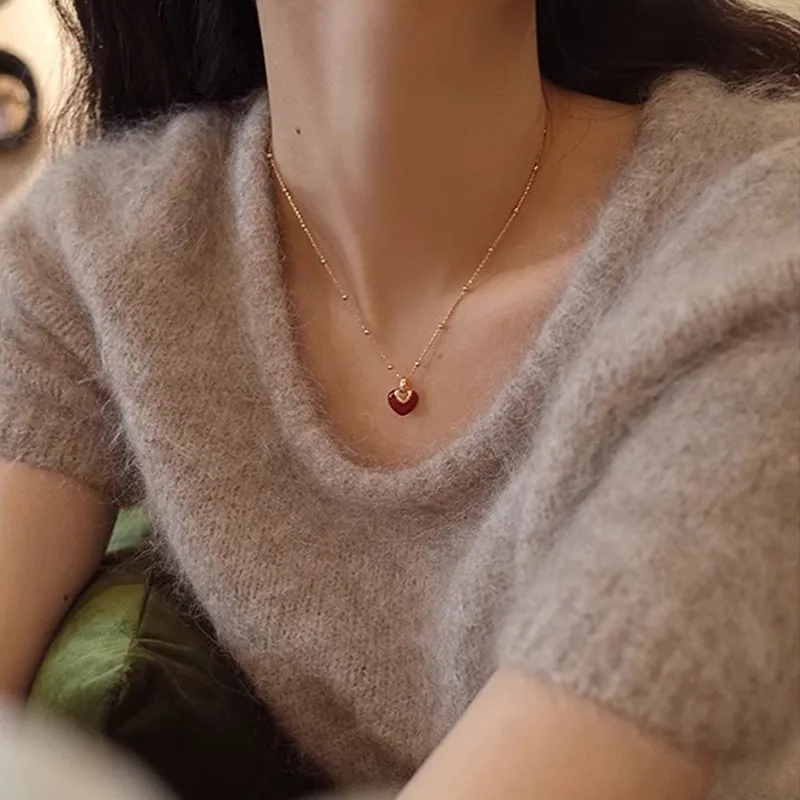 Rhymes Gold Plated Copper Necklaces Women's-4