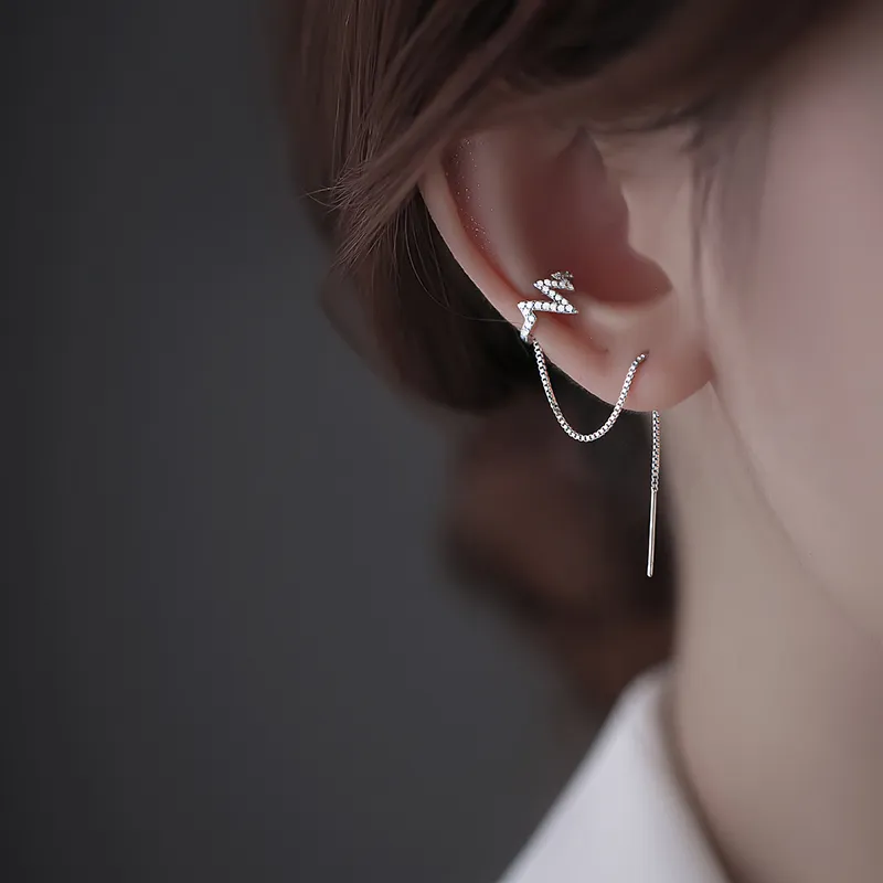 Rhymes 925 Sterling Silver Drop Earrings Women's-2