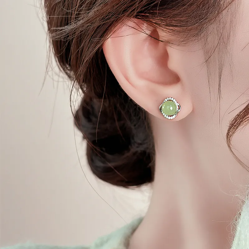 Rhymes Gold Plated Copper Stud Earrings Women's-3