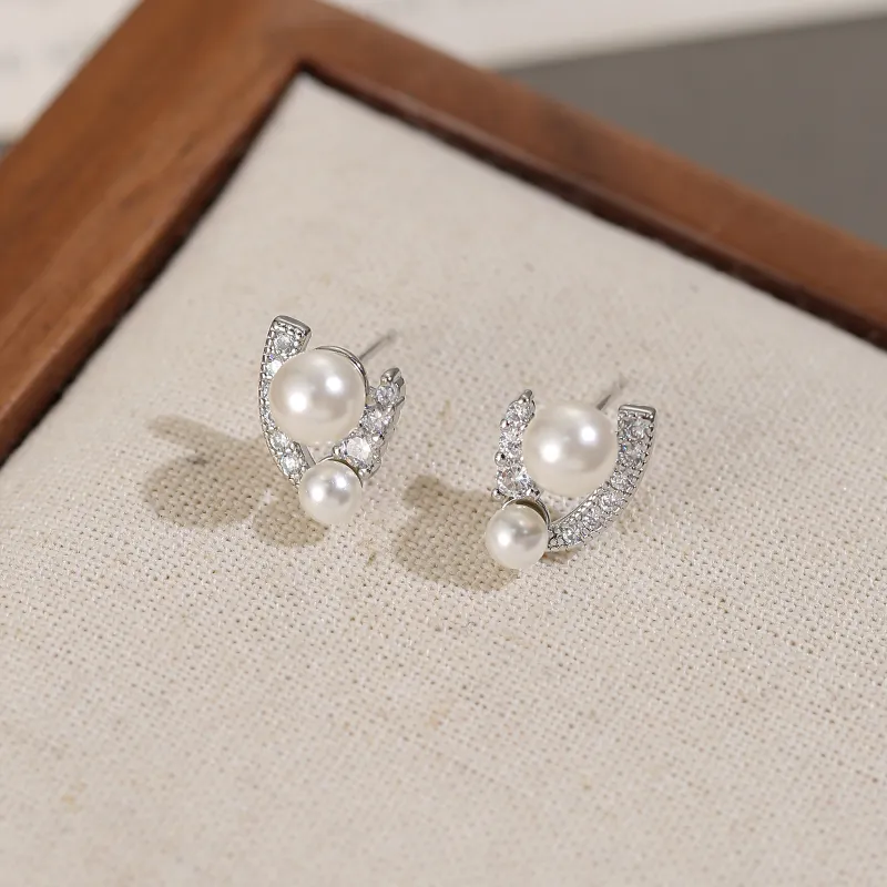 Rhymes Gold Plated Copper Stud Earrings Women's-6