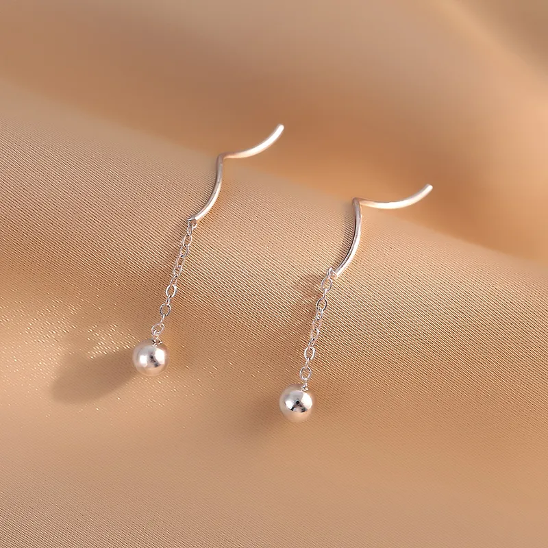 Rhymes 925 Sterling Silver Drop Earrings Women's-3