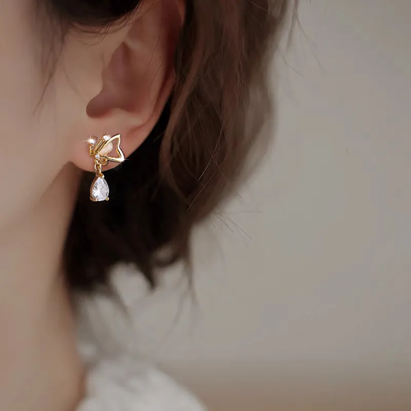 Rhymes Gold Plated Copper Clip On Earrings Women's-3