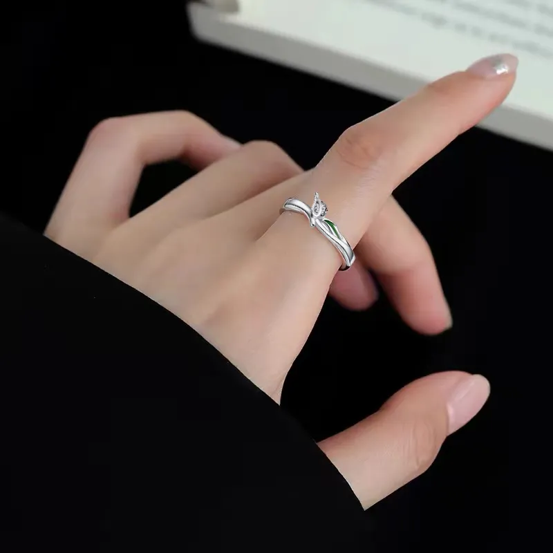 Rhymes 925 Sterling Silver Rings Women's-2