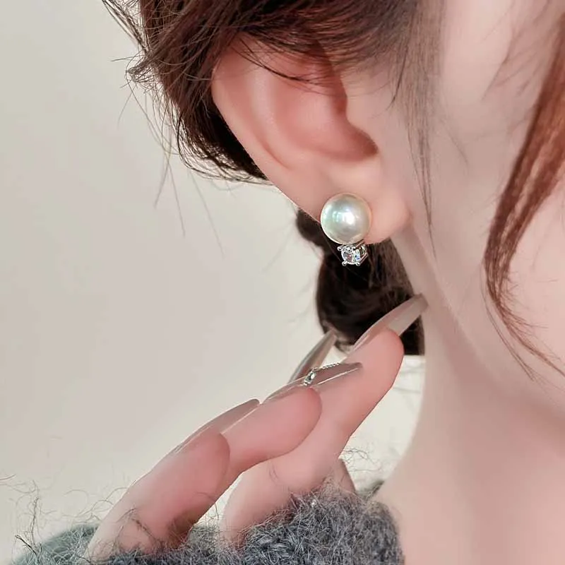 Rhymes Gold Plated Copper Stud Earrings Women's-3