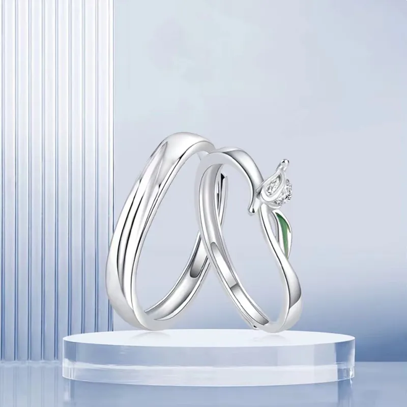 Rhymes 925 Sterling Silver Rings Women's-3