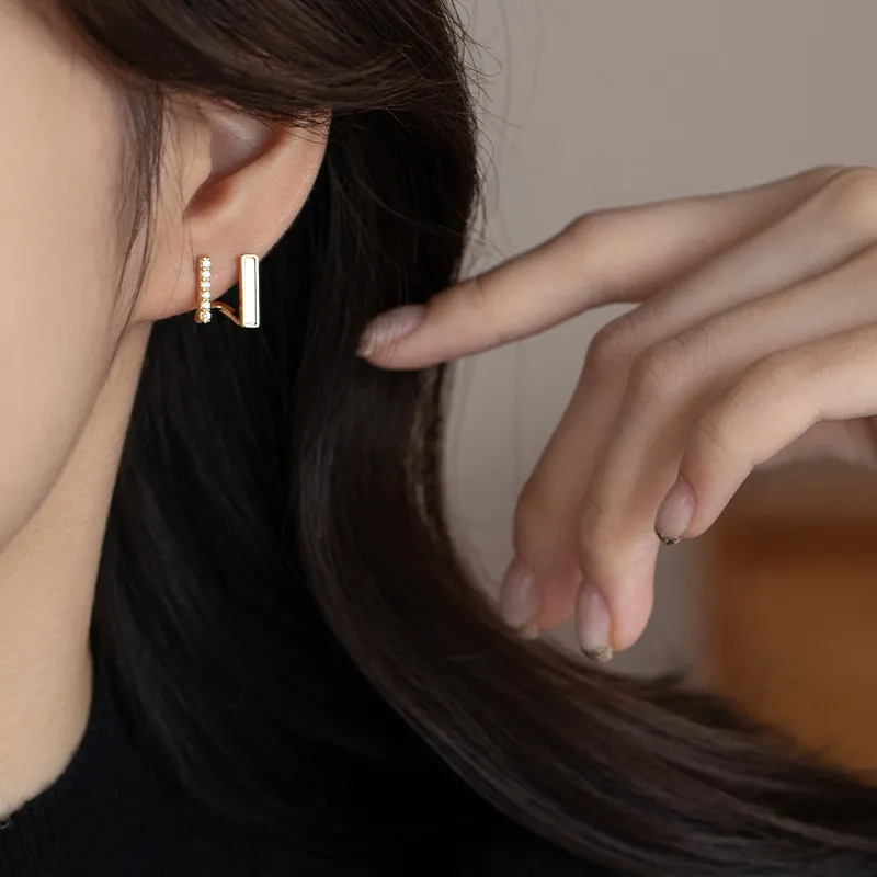 Rhymes Gold Plated Copper Earrings Women's-5