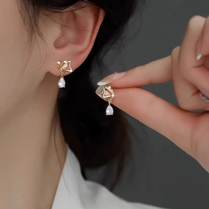 Rhymes Gold Plated Copper Clip On Earrings Women's-1
