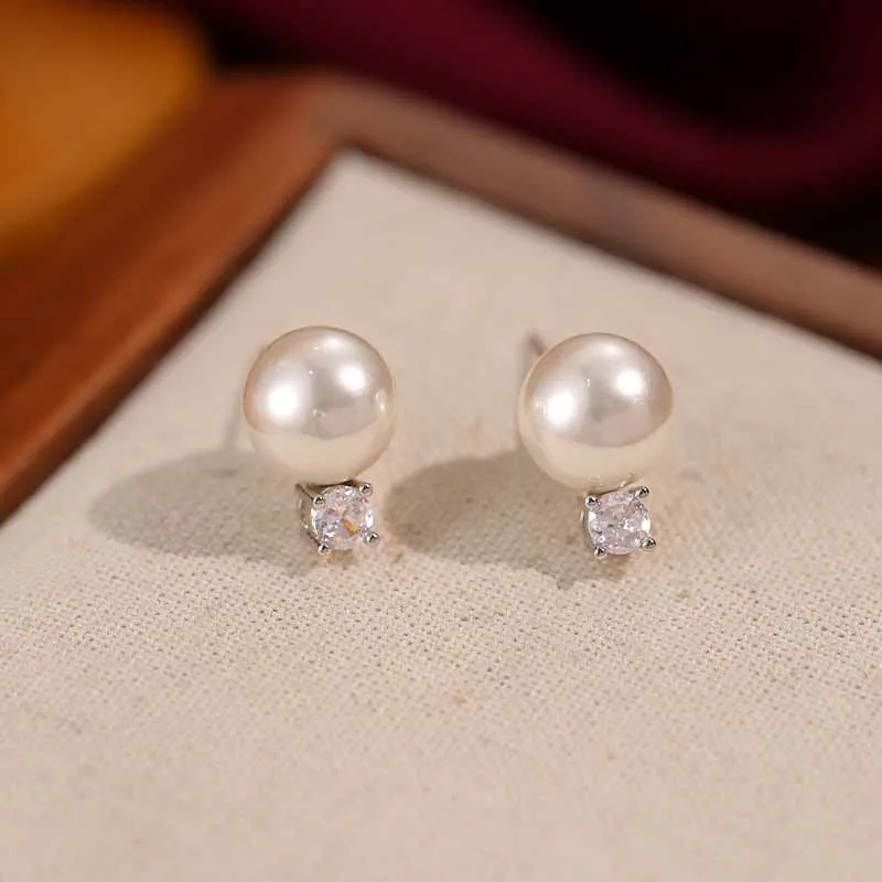 Rhymes Gold Plated Copper Stud Earrings Women's-6