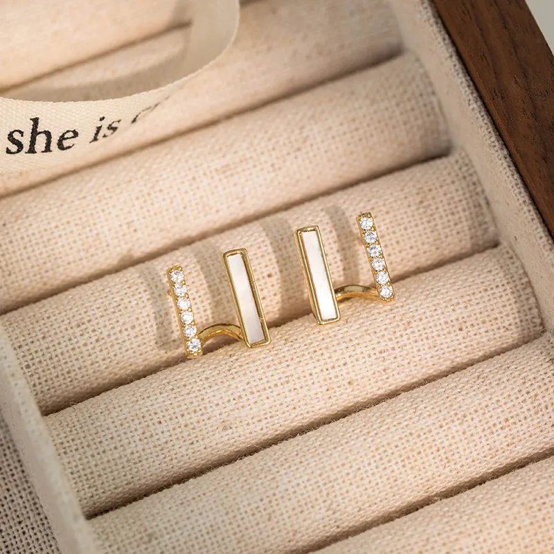 Rhymes Gold Plated Copper Earrings Women's-7