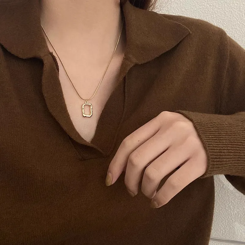 Rhymes Gold Plated Copper Necklaces Women's-4