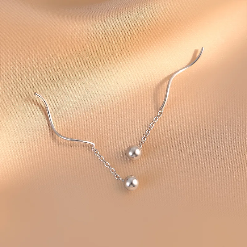 Rhymes 925 Sterling Silver Drop Earrings Women's-4