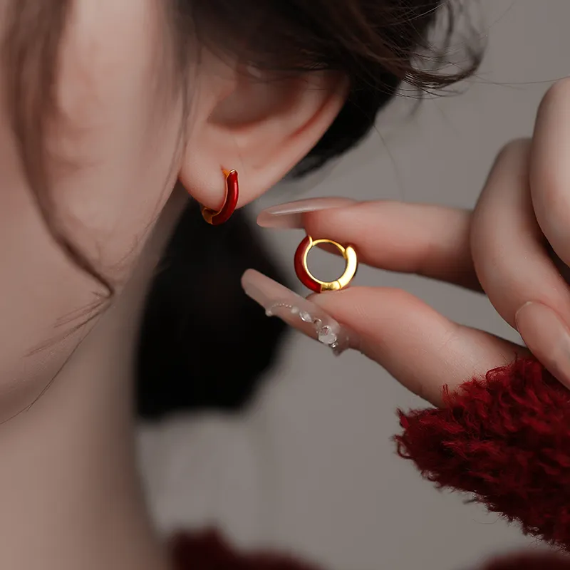 Rhymes Gold Plated Copper Earrings Women's-2