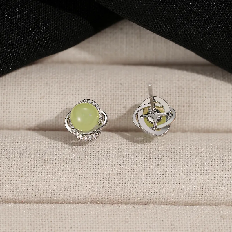 Rhymes Gold Plated Copper Stud Earrings Women's-2