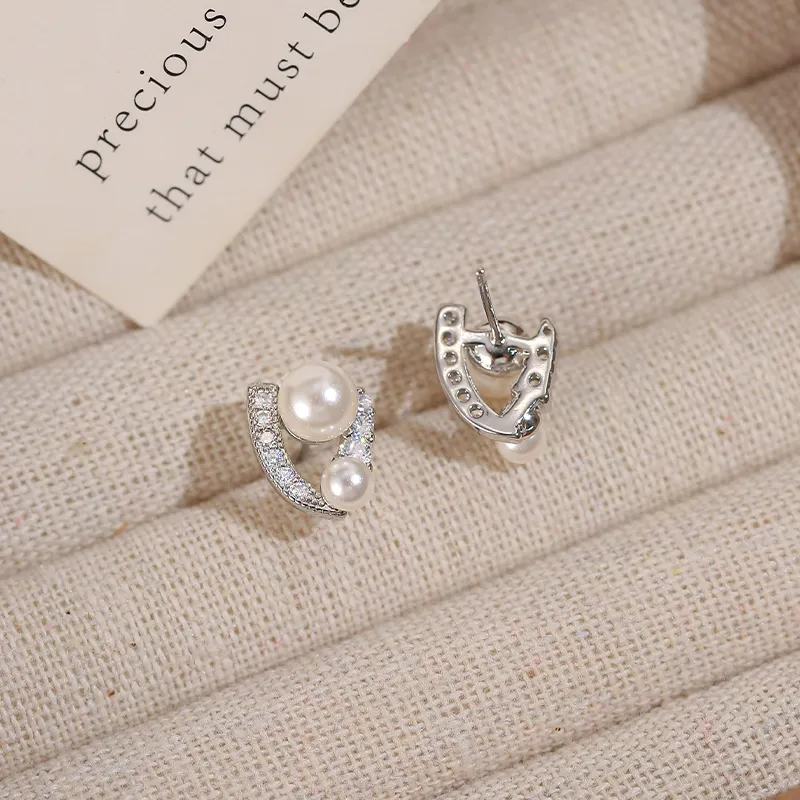 Rhymes Gold Plated Copper Stud Earrings Women's-2