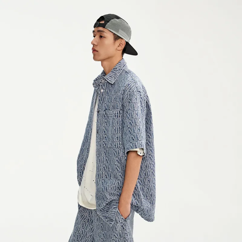 STARTER Shirt Unisex Light Denim Blue-3