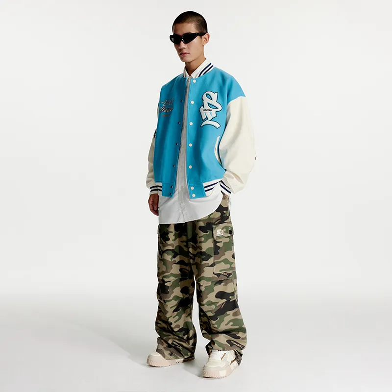 STARTER Baseball Jacket Unisex Bright Blue-4