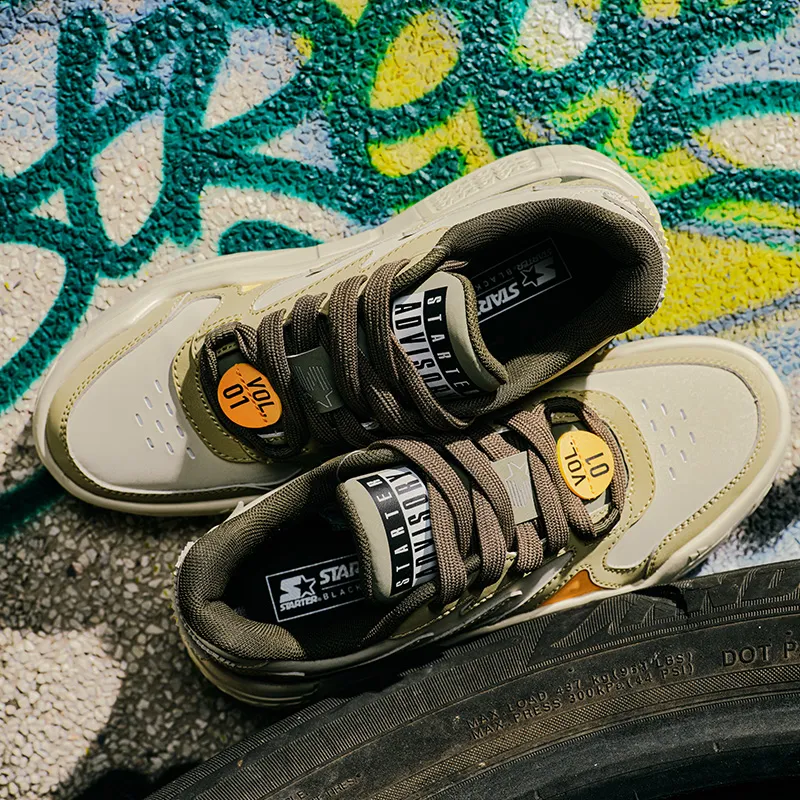 STARTER Cushioning Wear-Resistant Low-Top Skateboard Shoes Women's-7