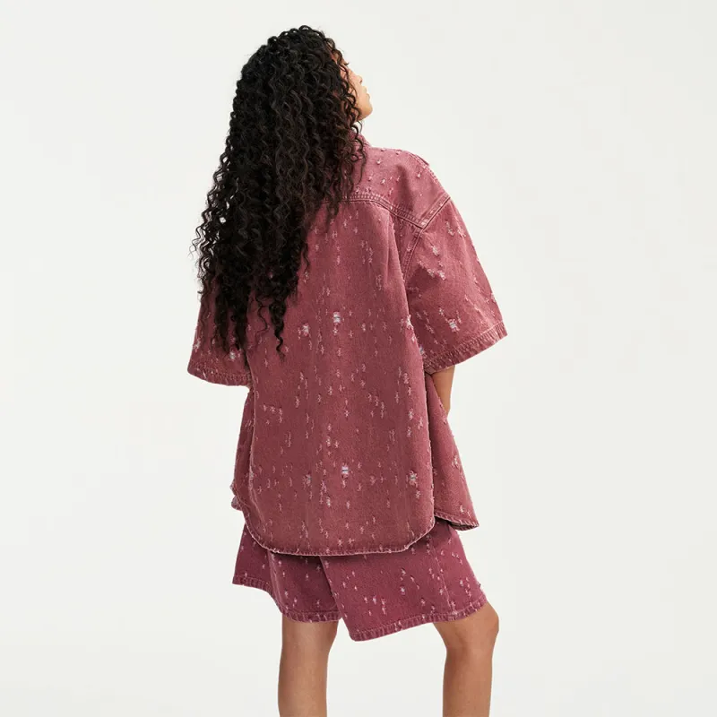 STARTER SS24 Shirt Unisex Dark Pink-5