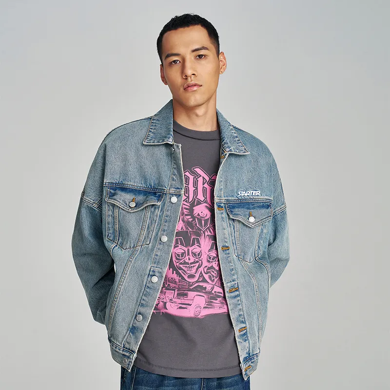 STARTER Denim Jackets Unisex-5