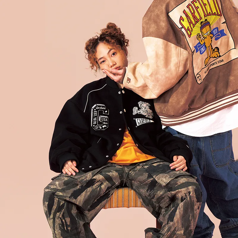 STARTER x GARFIELD Jackets Coats Unisex Black-6