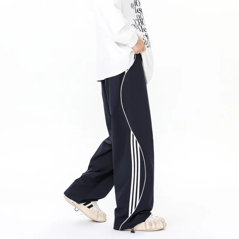 DEAR BETSY Casual Pants Unisex Navy Blue-7