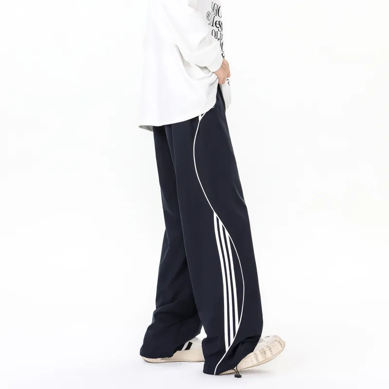 DEAR BETSY Casual Pants Unisex Navy Blue-6