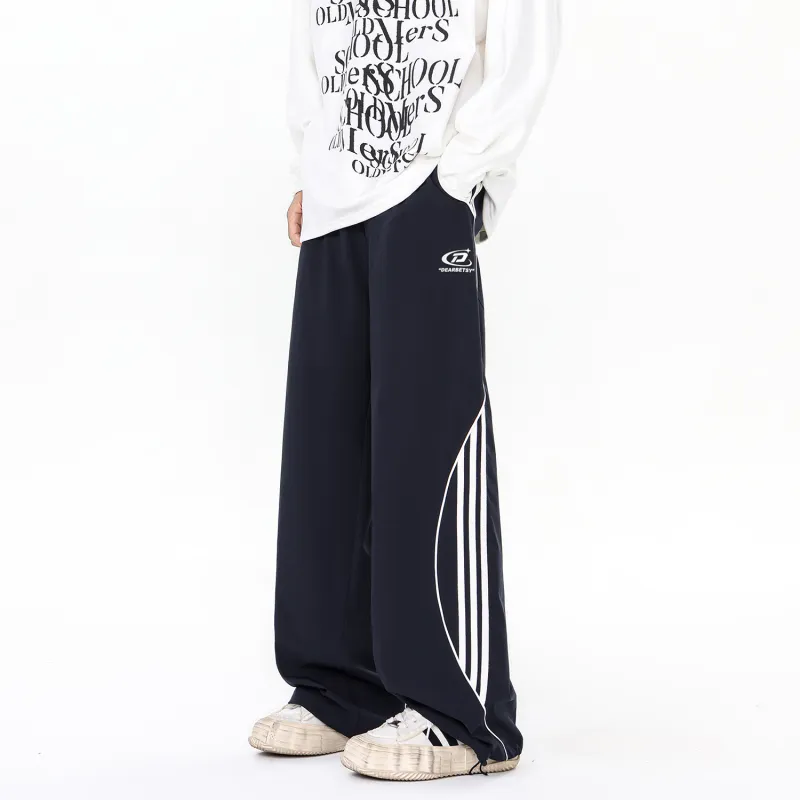 DEAR BETSY Casual Pants Unisex Navy Blue-4