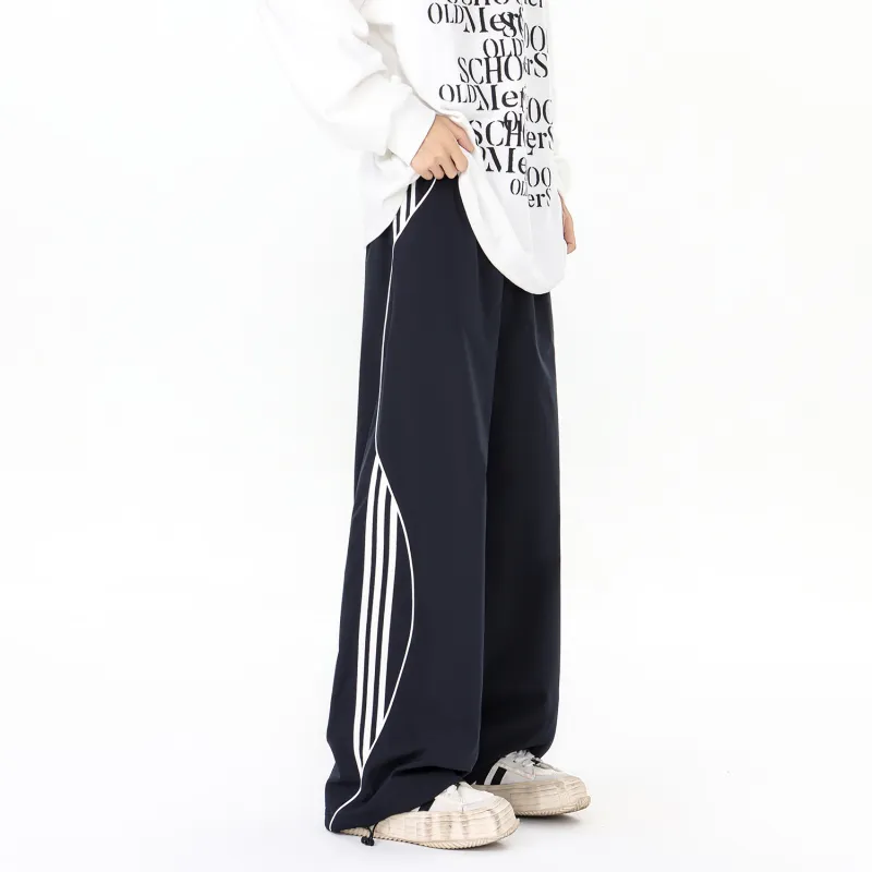 DEAR BETSY Casual Pants Unisex Navy Blue-5