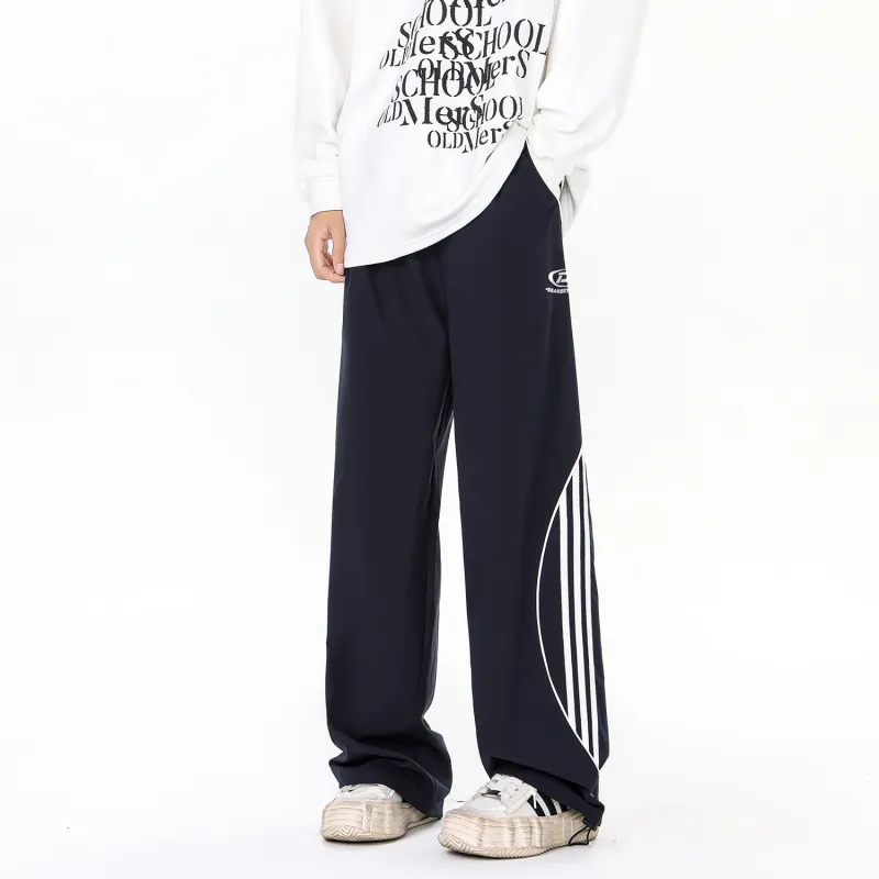DEAR BETSY Casual Pants Unisex Navy Blue-3