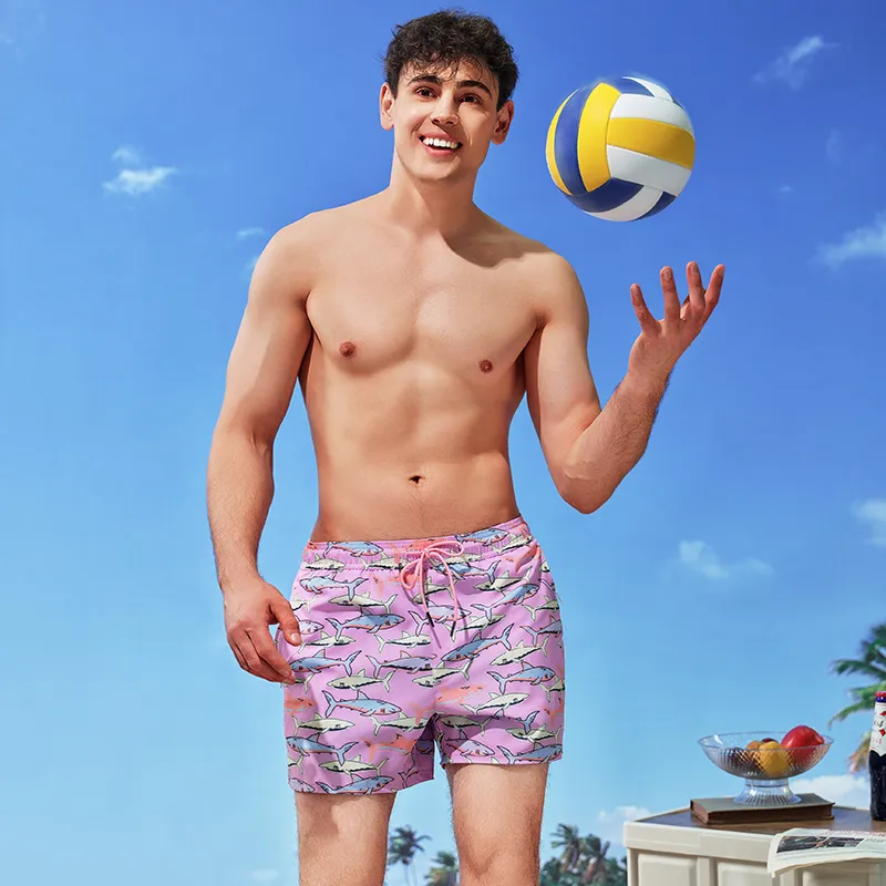 SURFCUZ Beach Shorts Men's Foundation Shark-4