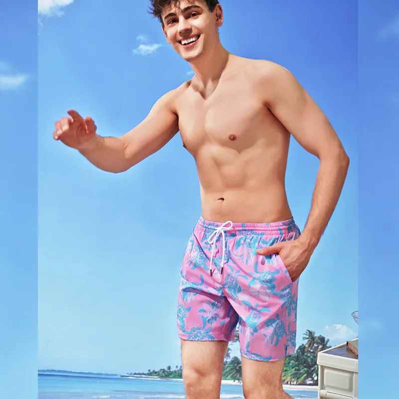 SURFCUZ Beach Shorts Men Pink-6