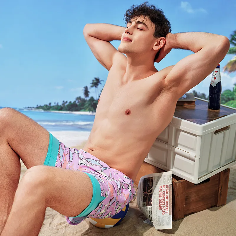SURFCUZ Beach Shorts Men's Foundation Shark-3