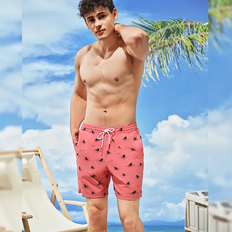 SURFCUZ Beach Shorts Men Orange Red-6