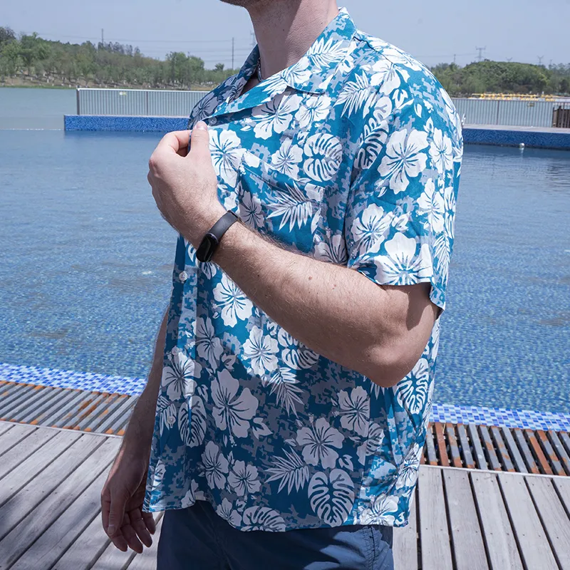 SURFCUZ Shirt Men's Peacock Blue-2