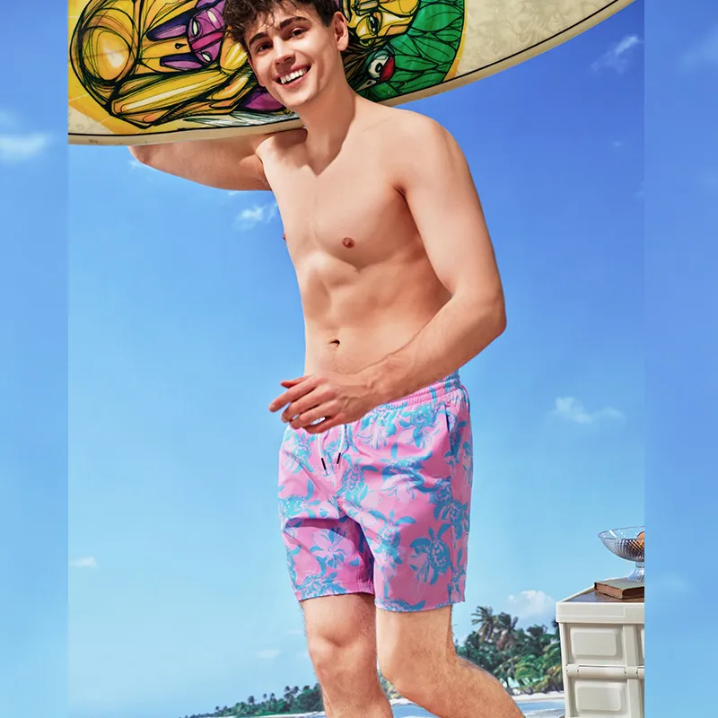 SURFCUZ Beach Shorts Men Pink-4