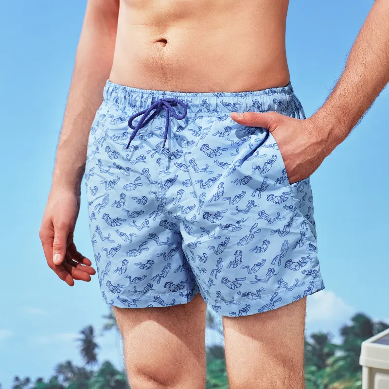SURFCUZ Beach Shorts Men's Royal Blue-3