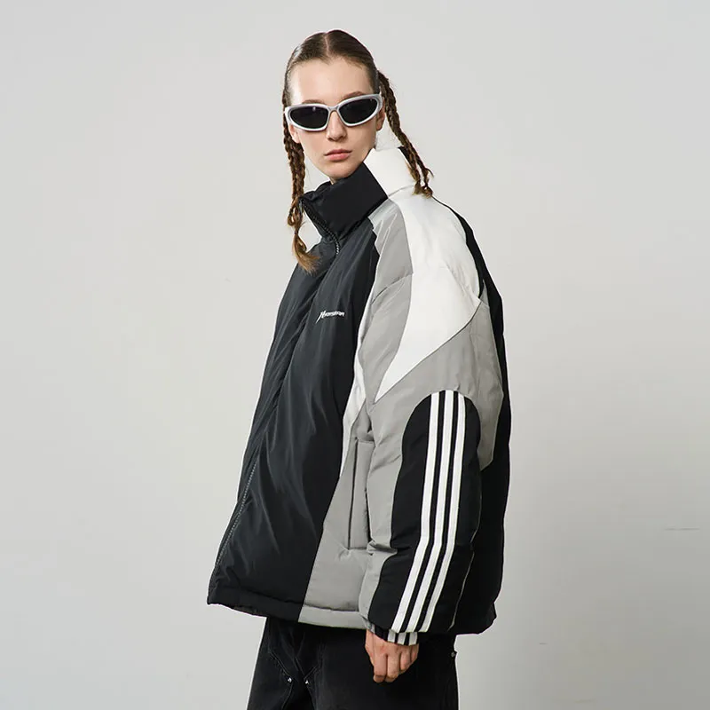 HARSH AND CRUEL Puffer Jacket Unisex Black-6
