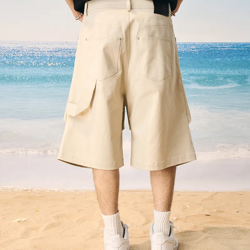 HARSH AND CRUEL Cargo Shorts Unisex Gravel Gray-6